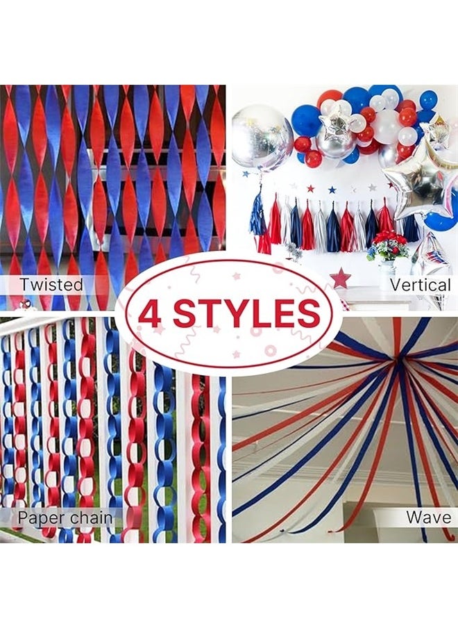 yongsheng Party Crepe Paper Streamers - 3 Rolls Colorful Streamer Decorative Creped Roll for All Events Birthday, Festival, Wedding, Backdrop or Photo Booth Decoration, Flower Making  - Image 2