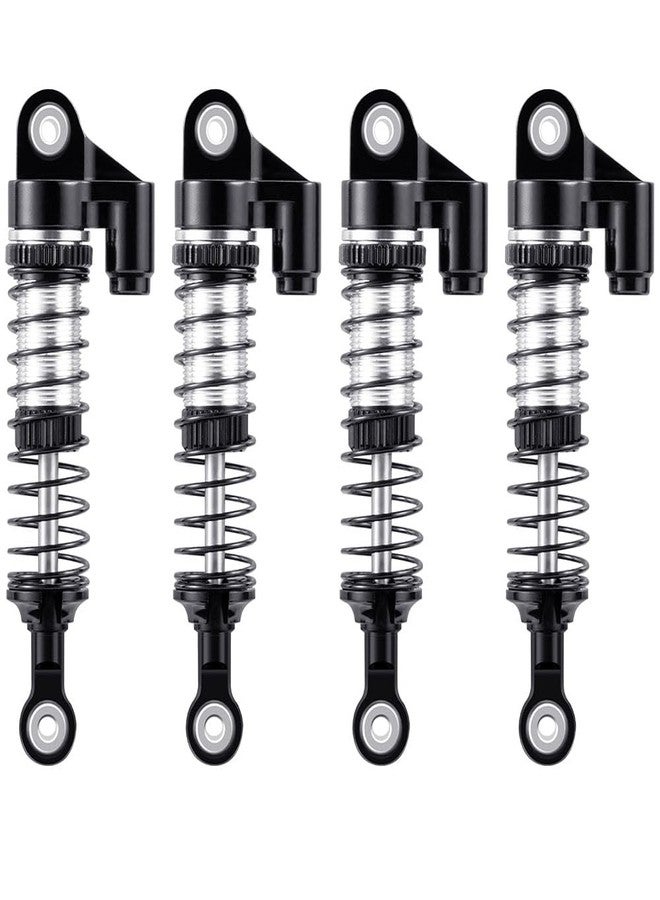 MOHERO 4Pcs 53mm Shocks - Aluminum RC Threaded Tele Absorber Damper for 1/18 RC Rock Crawler Ascent-18 Upgrades Parts (Black) - Image 2