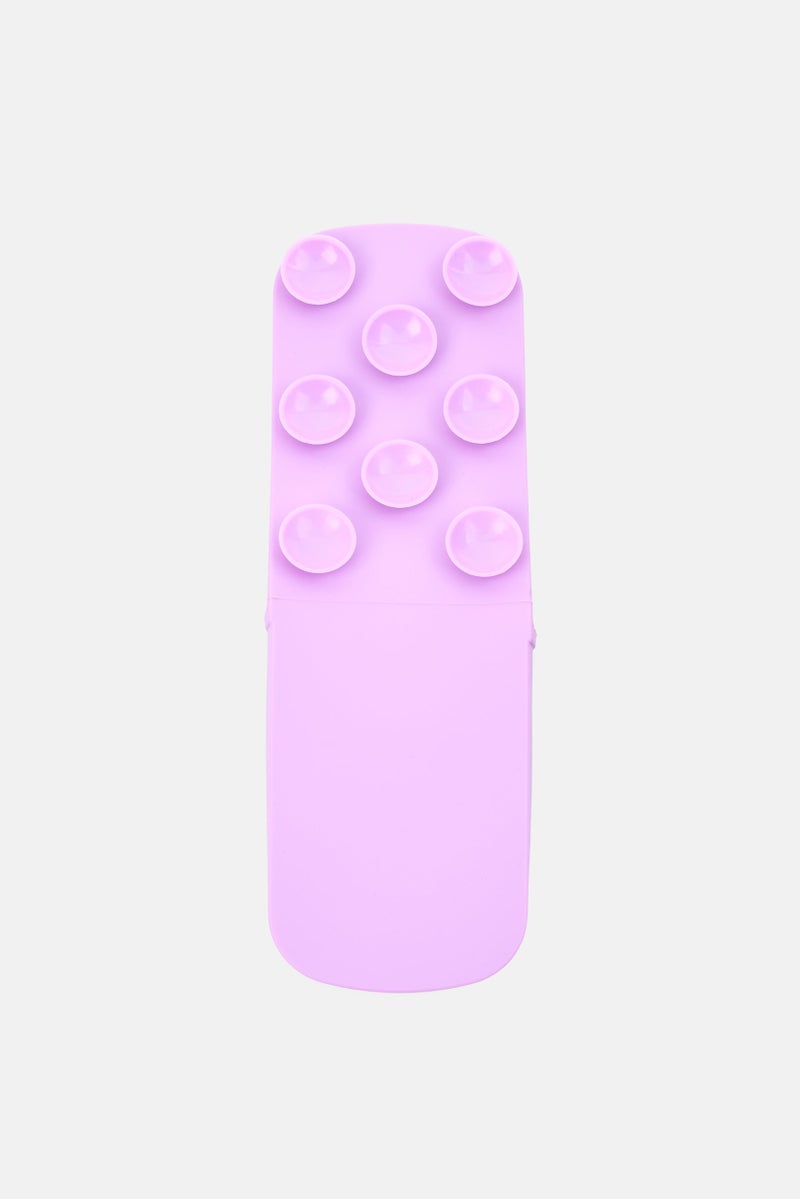 Olivia Rose Makeup Cleaning Pad And Brush Holder, Purple - Image 3