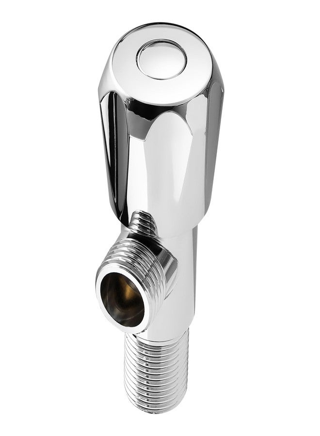 Orvos Angle Valve, Hexagonal, Premium 304 Stainless Steel Chrome Plated Body with Full Brass Cartridge Inside, Set of 2, for Hot & Cold Supply to Geysers, Sinks, Basins and Flush Tanks - Image 5