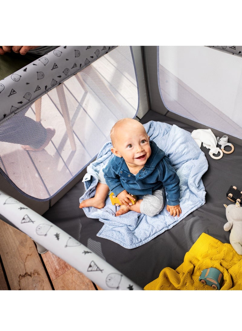 hauck Travel Cots Sleep N Play Sq - Grey - Image 5