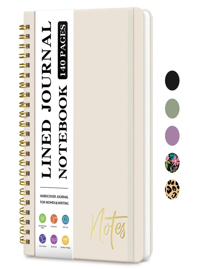 ZOTIA Lined Spiral Journal Notebook for Women, A5 College Ruled Journals for Writing, Hardcover Notebooks for Work, Note taking and Office School Supplies,140 Pages - Mystic Forest - Image 1