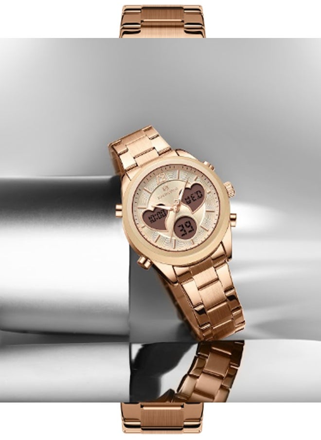 Women's Water Resistant Digital Luxury Watch NF5045