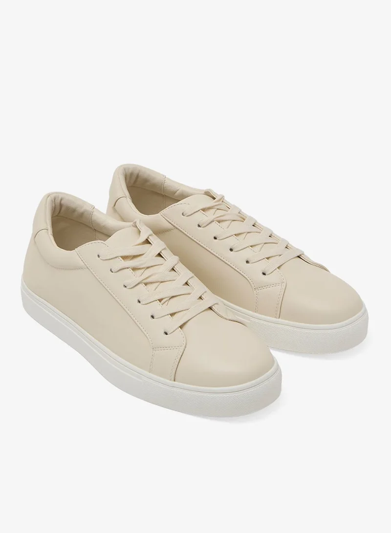 Redtag Men Beige Plain Skate Shoes