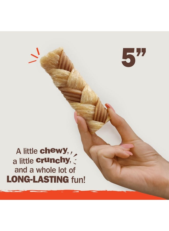 Cadet Cadet Chewalicious Chewy 'N Crunchy Braid Dog Treats, Limited Ingredient, Rawhide-Free, Long-Lasting Chews for Dogs Made with Real Chicken, 7 Count  - Image 4