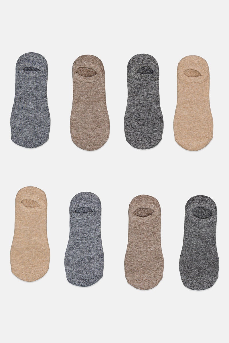 Ben Sherman Men 8 Pairs Brand Logo No Show Cut Outdoor Socks, Multicolor  - Image 4