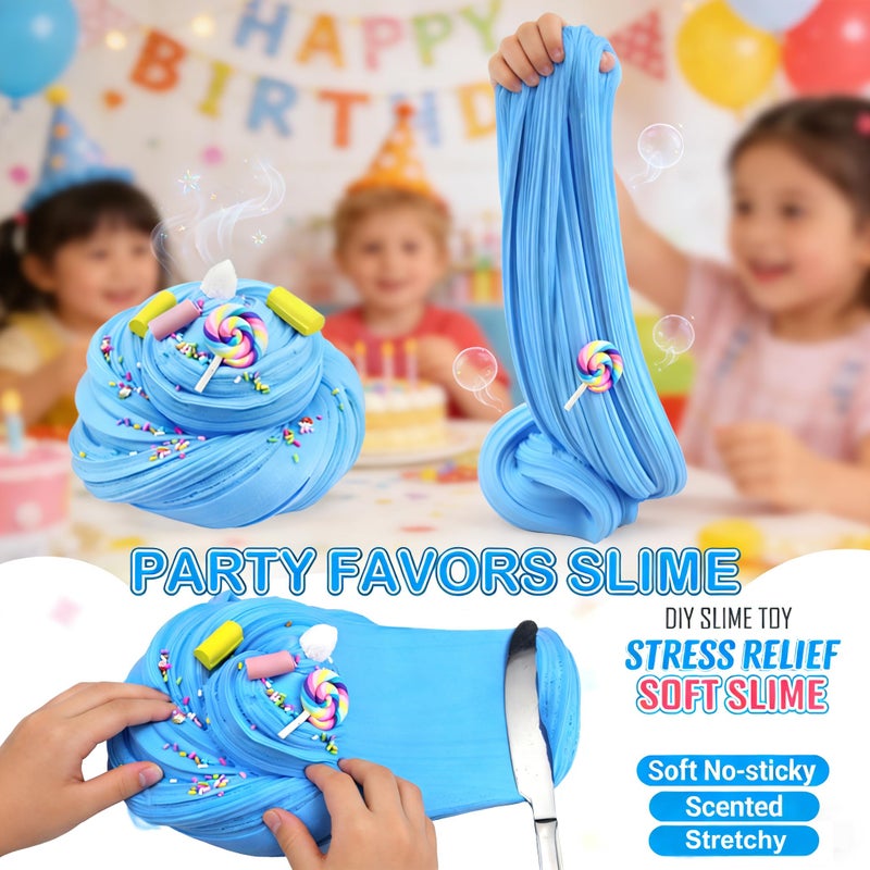 ZONEWAY 7 Pack Cake Butter Slime Kits, Soft and Non-Sticky Slime Kit Party Favors for Girls and Boys - Image 4