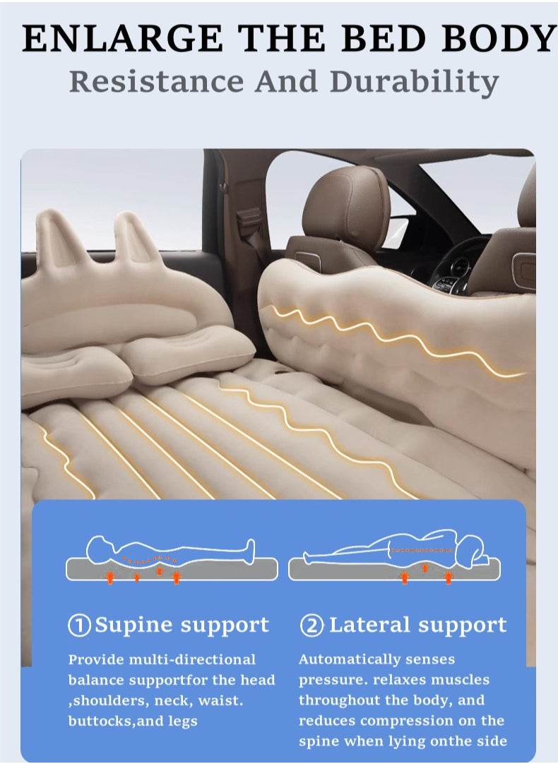 FlashHawk Car Bed Air Mattress - Inflatable Portable Travel Bed,Sleeping, Black  - Image 5