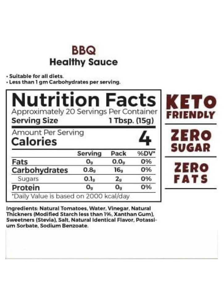 Zero Treat Healthy BBQ Sauce, Keto Friendly, Zero Sugar Added - Image 2