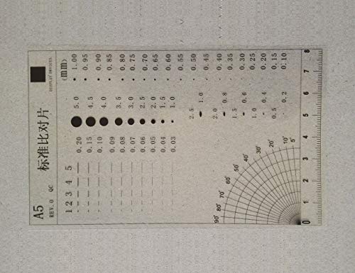 Sanyue Flaw Detection Gauge SEC Size Estimation Chart (Transparency) for Defects and Measuring (Transparent, 5) - Image 2