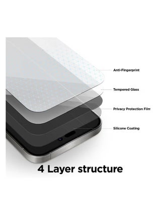 Tempered Dustproof Privacy Glass Screen Protector Compatible For iPhone 13 Pro Max - view 4