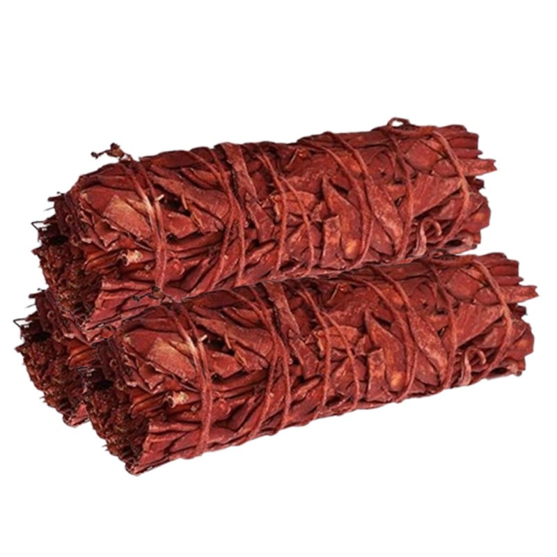 Ancientveda Soul Sticks 4" Dragons Blood Sage Sticks 3 Pack with Starter Guide | Floral Organic Sage for House Cleansing and Evil Spirits Cleanse, Big Smudge Sticks Bundle for Yoga Meditation Healing Rituals - Image 1