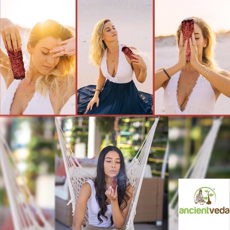 Ancientveda Soul Sticks 4" Dragons Blood Sage Sticks 3 Pack with Starter Guide | Floral Organic Sage for House Cleansing and Evil Spirits Cleanse, Big Smudge Sticks Bundle for Yoga Meditation Healing Rituals - Image 4