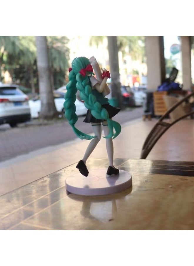 The First Sound Of The 16th Anniversary Of The Boota Student School Uniform Double Ponytail Peripheral Ornaments Animation Model Hand-held-Color:16th Anniversary Commemorative School Uniform Hatsune