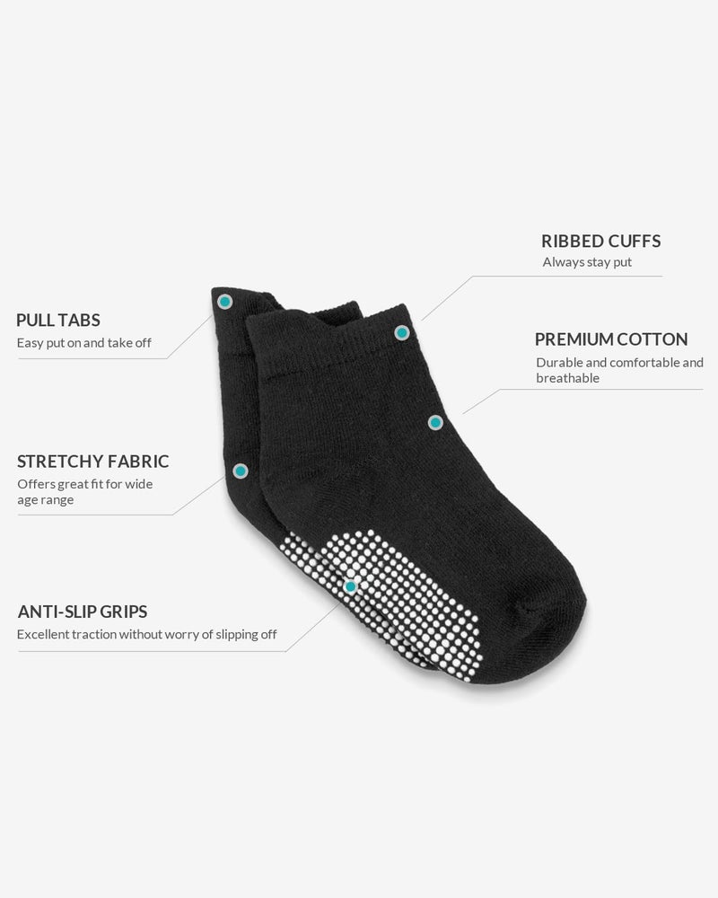Infinno Baby Non Slip Ankle Socks 9 Pairs - Toddler Socks with Grips for Infants, Kids Boys and Girls - Image 3