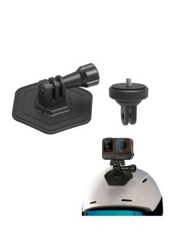 Generic Helmet Adhesive Sticky Mount Curved Adhesive Base Kit, for DJI Osmo Action 4 Flexible Adhesive Mount, for Insta360 GO3/GoPro and Most Action Cameras  - Image 1