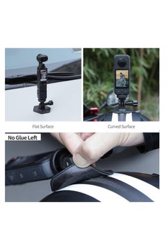 Generic Helmet Adhesive Sticky Mount Curved Adhesive Base Kit, for DJI Osmo Action 4 Flexible Adhesive Mount, for Insta360 GO3/GoPro and Most Action Cameras  - Image 3