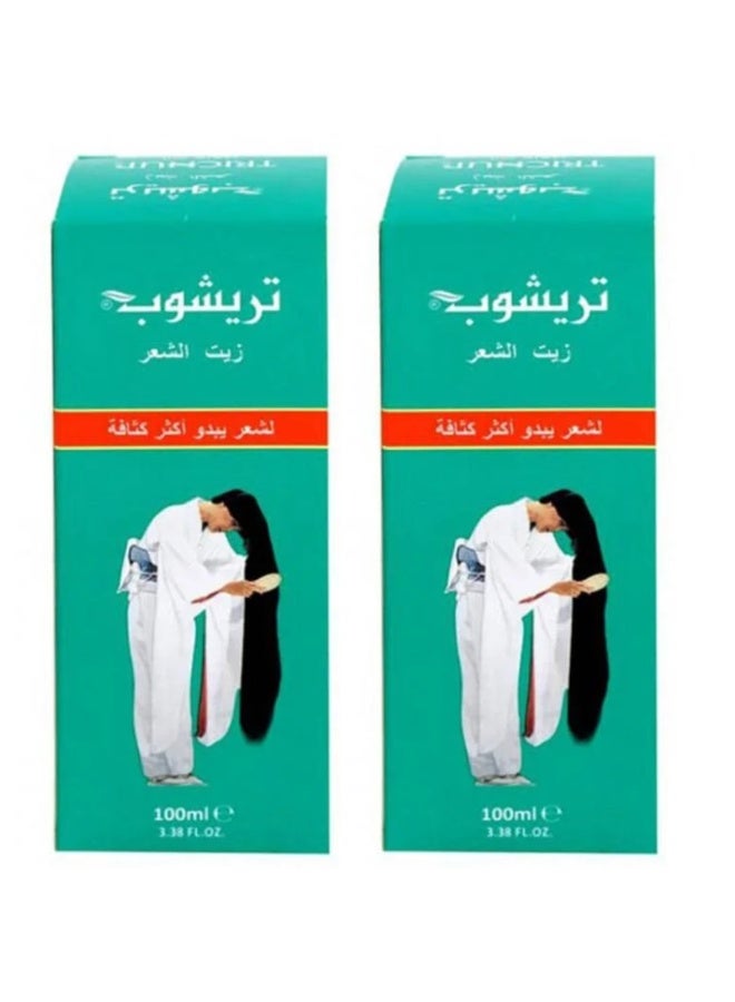 تريشوب قطعتين من زيت الشعر لشعر يبدو أكثر كثافة 100 مل - Image 1