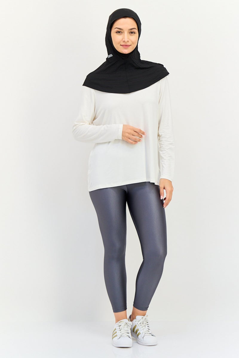 PUMA Women Brand Logo Training Hijab, Black - Image 4