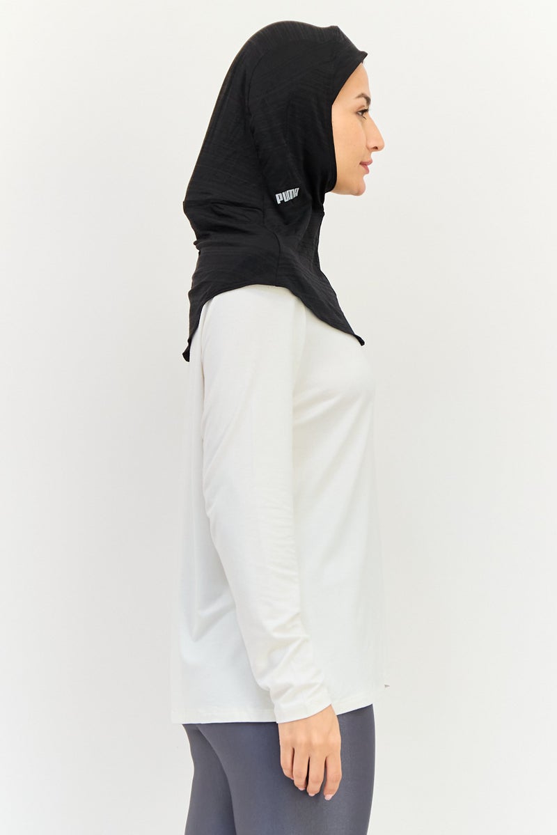 PUMA Women Brand Logo Training Hijab, Black - Image 3