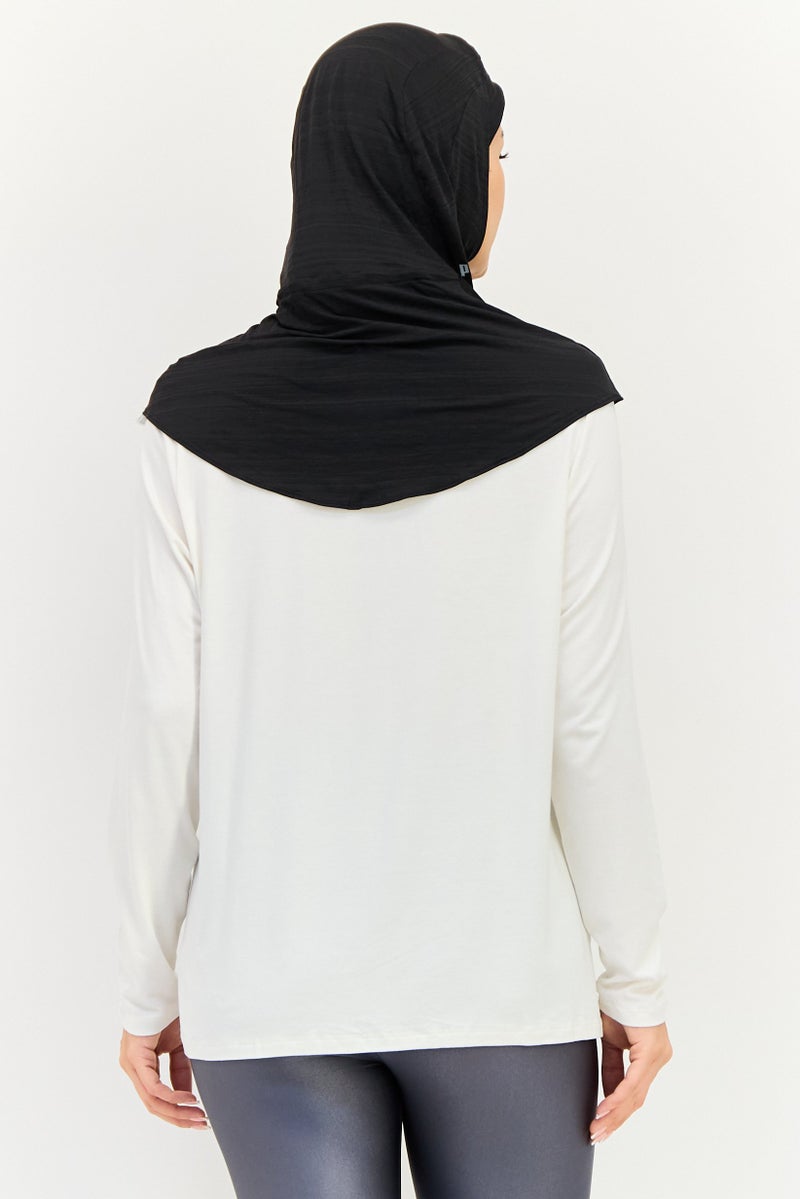 PUMA Women Brand Logo Training Hijab, Black - Image 2