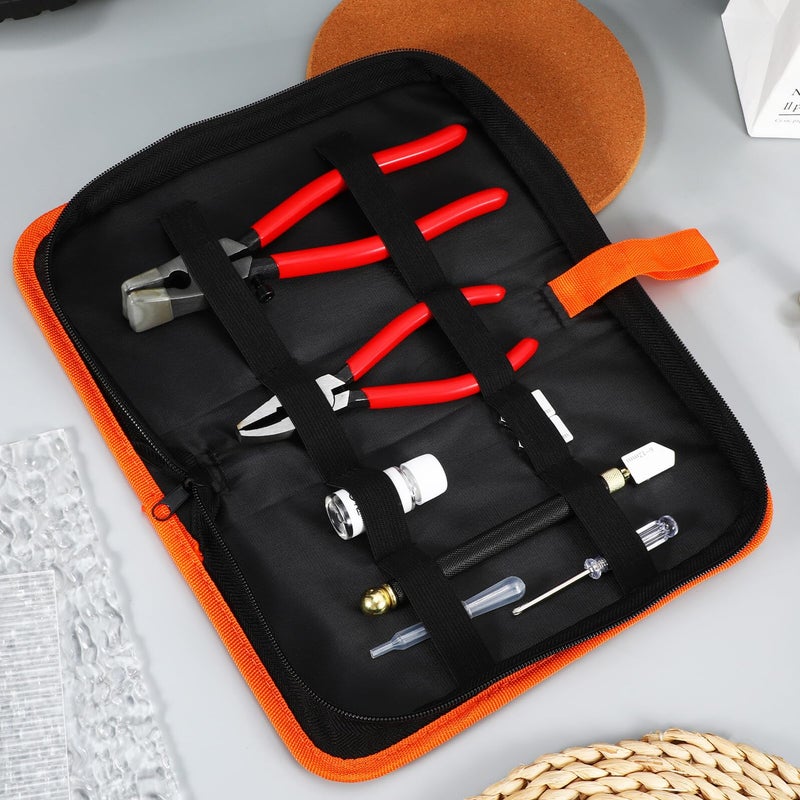 Glass Cutting Tool Set with Hand Tile Cutter Running Pliers Portable Ergonomic Manual Kit - Image 5