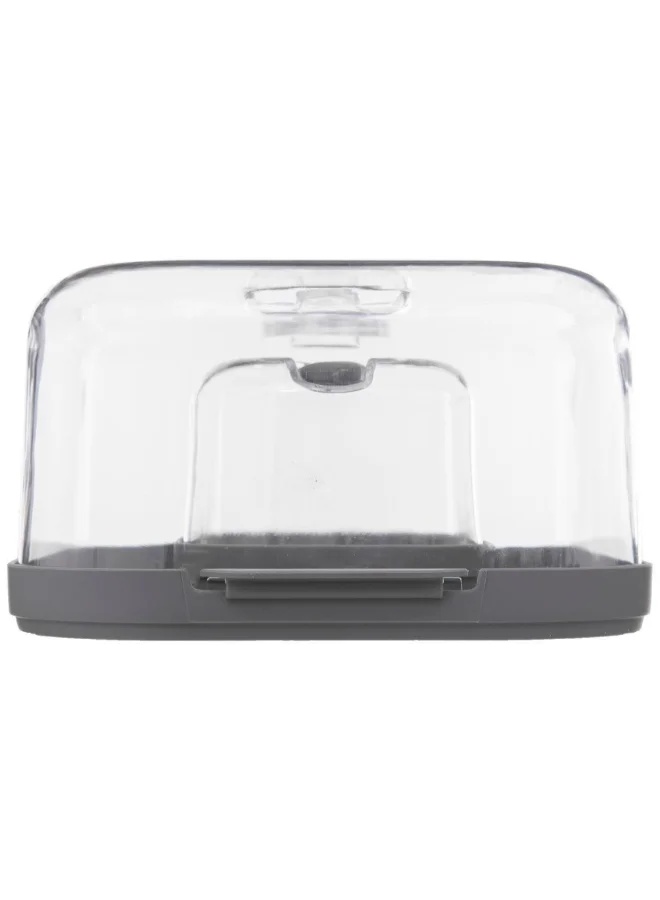 Five Simply Smart Fresh Eat Cheese Box with Butter Dish Grey and Clear 10.9 x 19.2 x 28.7 cm 194205