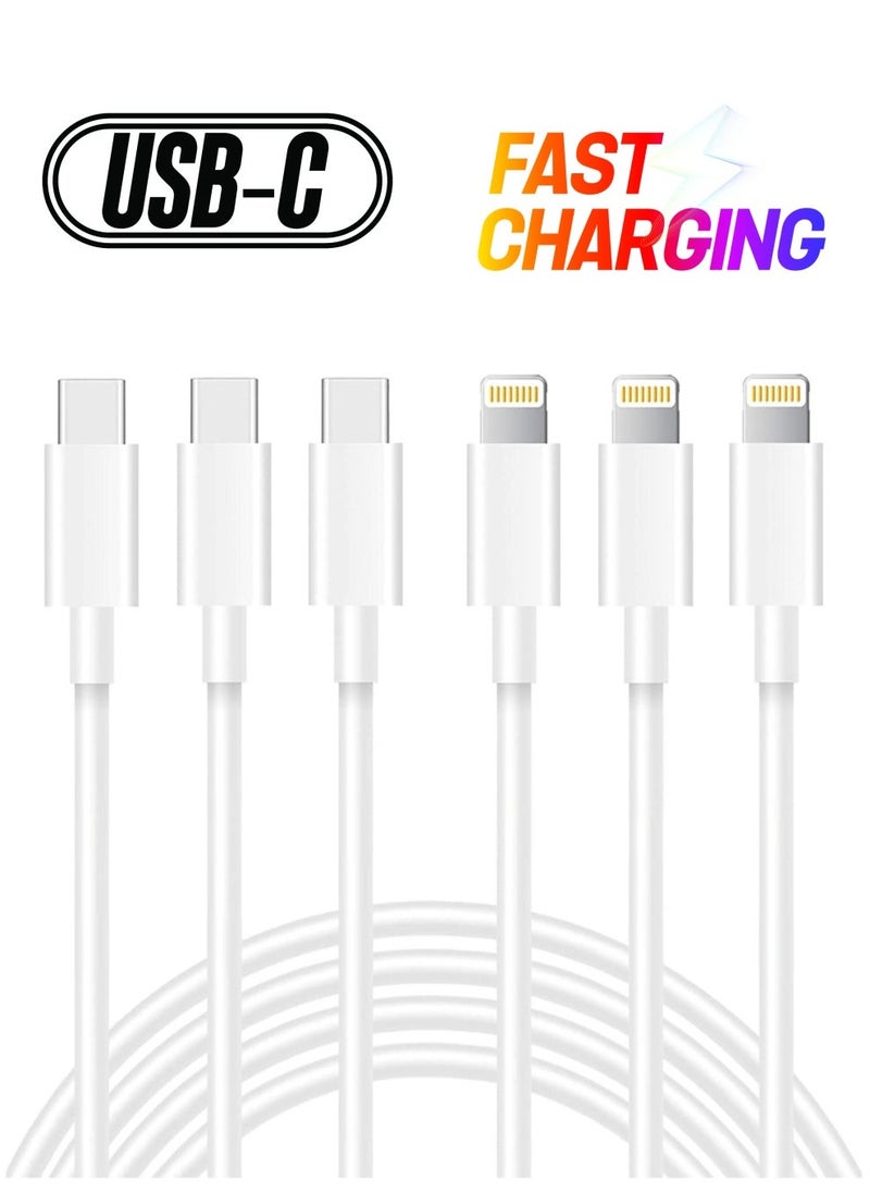 3-Pack USB-C iPhone Fast Charger Lightning Cable  - Image 1