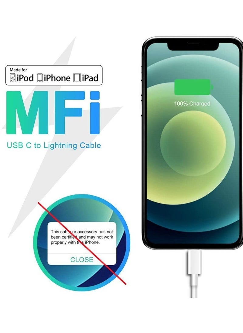 3-Pack USB-C iPhone Fast Charger Lightning Cable  - Image 3