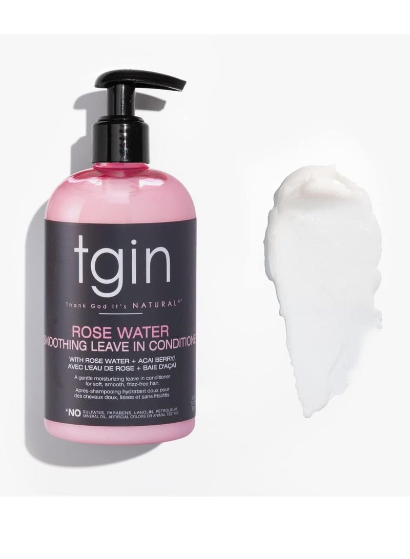 Tgin Tegen Rosewater Leave-In Conditioner for Natural Hair - Protective Styles - Curls - Waves - Detangling - Great for Fine Hair - 384ml - Image 3