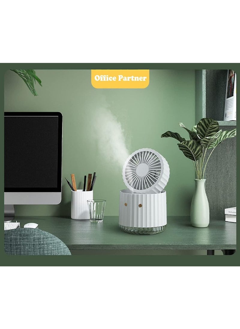 General - Mist Humidifier Fan, Foldable Desktop Fan, Spray Humidifier Fan, Rechargeable Usb Fan, Portable Fan - Image 1