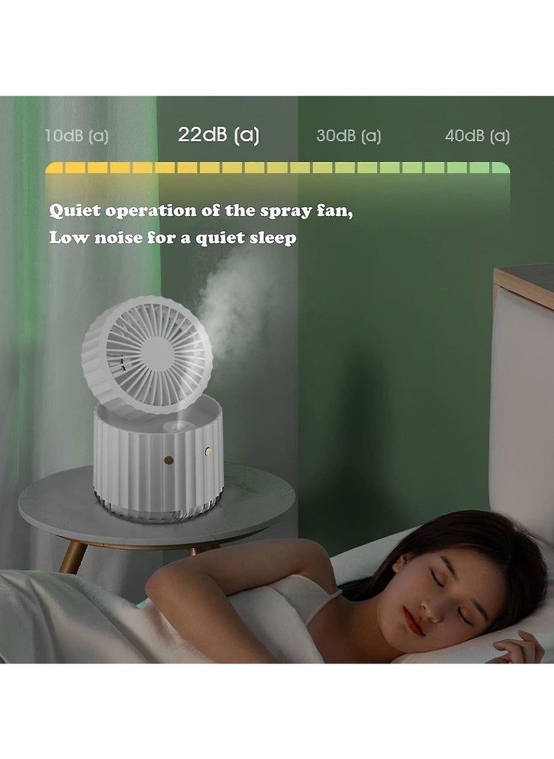 General - Mist Humidifier Fan, Foldable Desktop Fan, Spray Humidifier Fan, Rechargeable Usb Fan, Portable Fan - Image 1