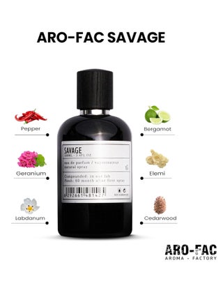 Aro Fac Savage By AMD Perfumes Men Fragrance EDP 100ml - view 3