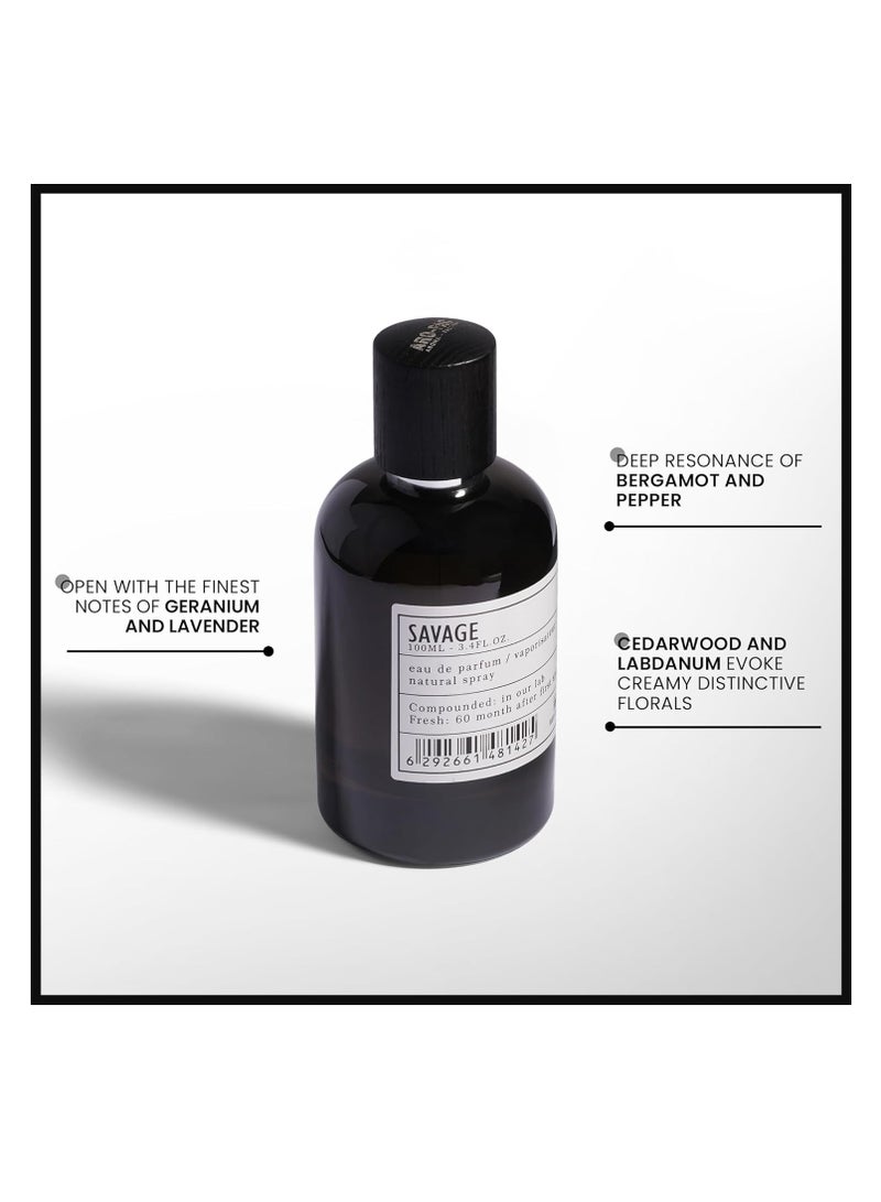 Aroma-Factory Aro Fac Savage By AMD Perfumes Men Fragrance EDP 100ml  - Image 4