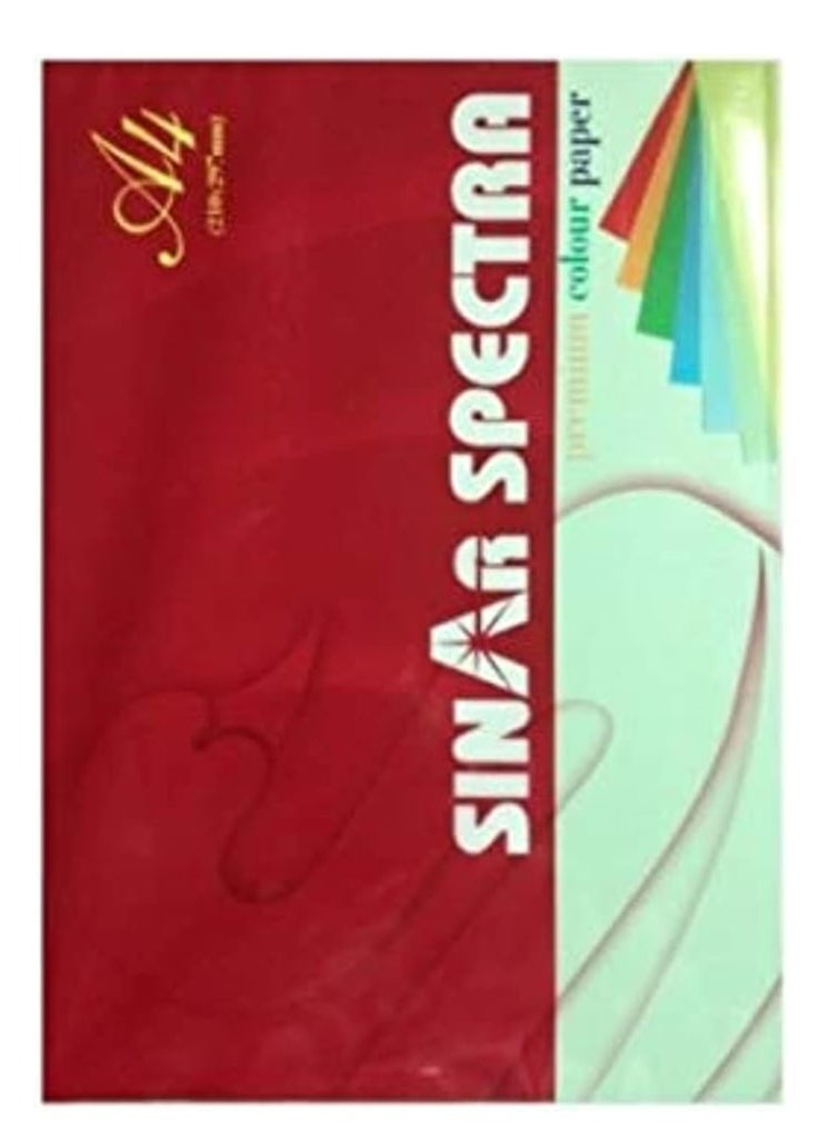 SINAR SPECTRA - 100-Sheets A4 297 x 210 mm 80gsm Paper Green Color - Image 1