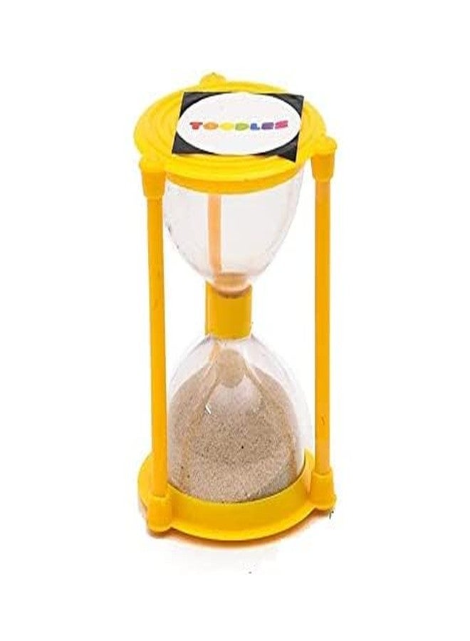 TOODLES Learnings Sand Dial Timer Clock, Sand Timer Watch Hourglass Toy Watch Hourglass Toy for Kids, Multicolor 1 Minute, Small Size, - Image 1