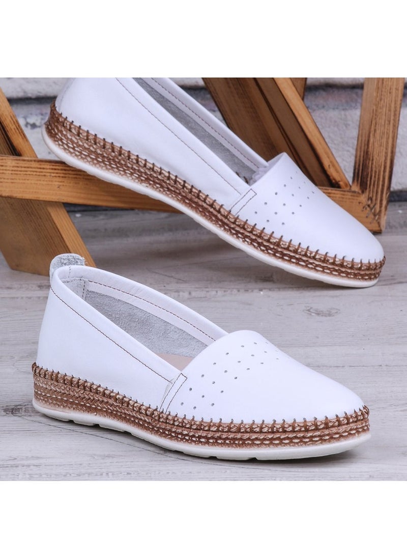 Ghattix Herna Genuine Leather Ballerina Women's Shoes  - Image 2