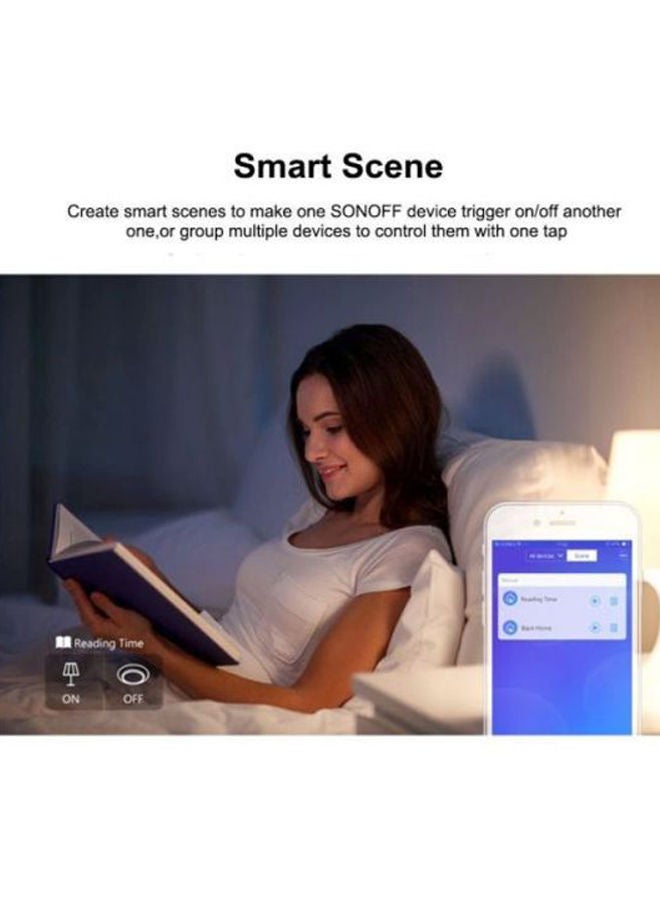 NIBEMINENT Wi-Fi Smart Wall Switch With Remote Control Black/Silver 10.2x10.2x4.6cm - Image 3