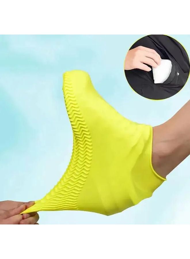 Dark Gray High Elasticity Silicone Rain Boots Reusable Durable Breathable for Outdoor - Image 5