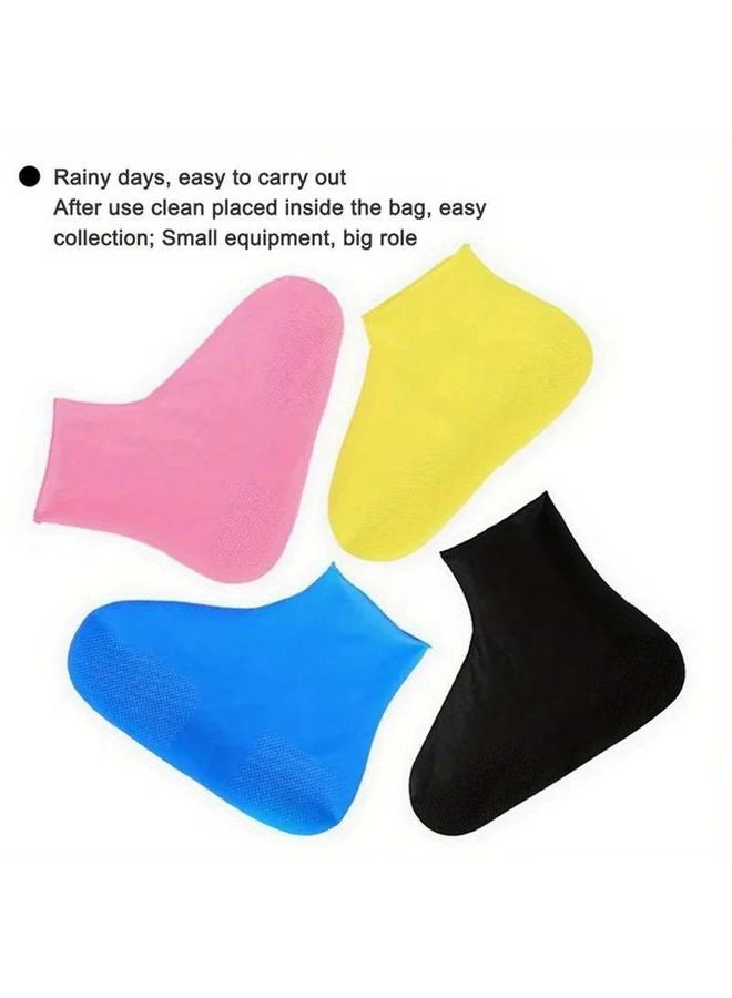 Dark Gray High Elasticity Silicone Rain Boots Reusable Durable Breathable for Outdoor - Image 3