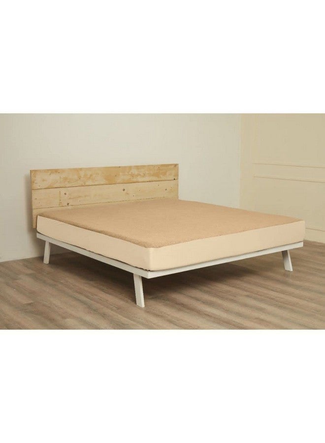 Wakefit Wakefit Cotton Feel Ultra Soft Waterproof Mattress Protector | Breathable - Hypoallergenic Mattresses Cover 75" x 66" - Queen, Beige - Image 5