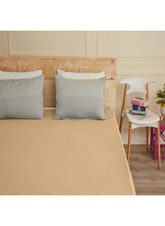 Wakefit Wakefit Cotton Feel Ultra Soft Waterproof Mattress Protector | Breathable - Hypoallergenic Mattresses Cover 75" x 66" - Queen, Beige  - Image 2