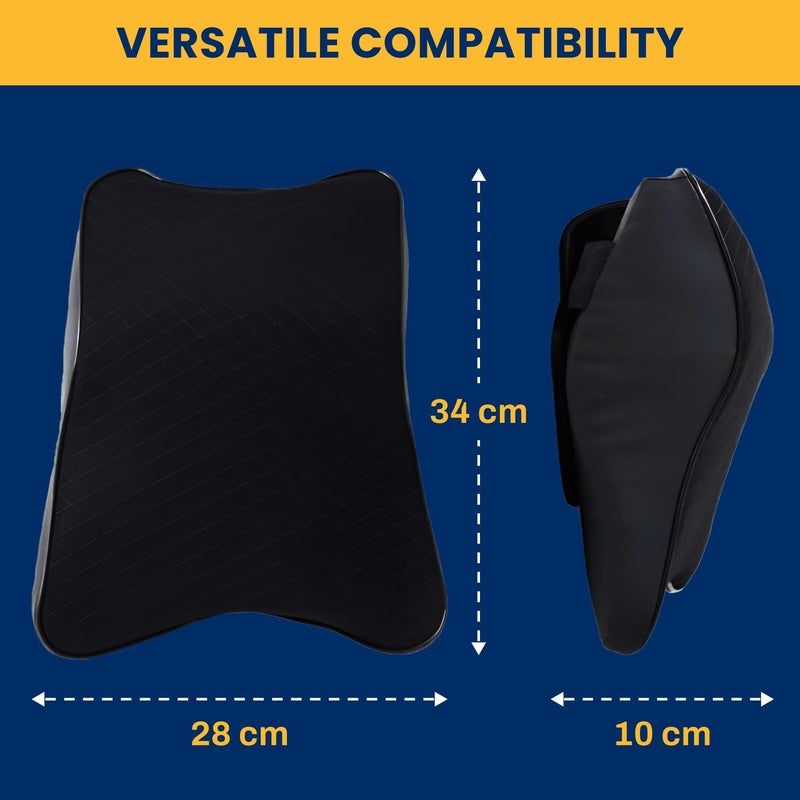 AGFP ® Car Seat Headrest Neck Rest Cushion, Car Neck Pillow Durable 100% Pure Memory Foam Neck Pillow with Breathable Removable Cover Washable Comfortable Ergonomic & Neck Pain Relief - Image 5
