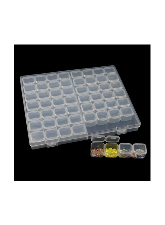 NIBEMINENT 15-Piece Transparent Storage Box Clear - Image 2