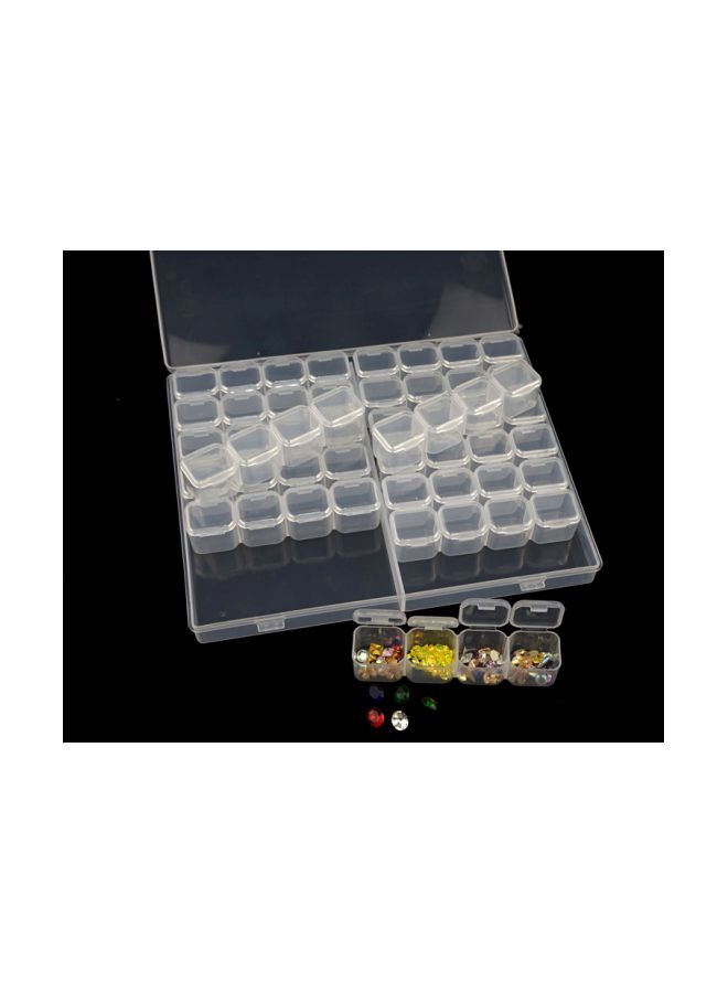 NIBEMINENT 15-Piece Transparent Storage Box Clear - Image 5