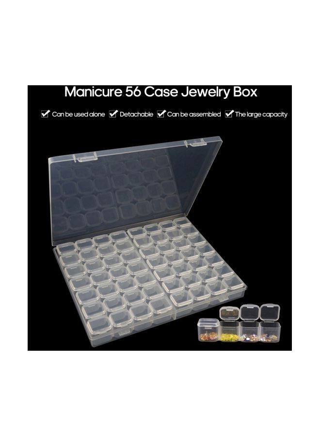 NIBEMINENT 15-Piece Transparent Storage Box Clear - Image 3