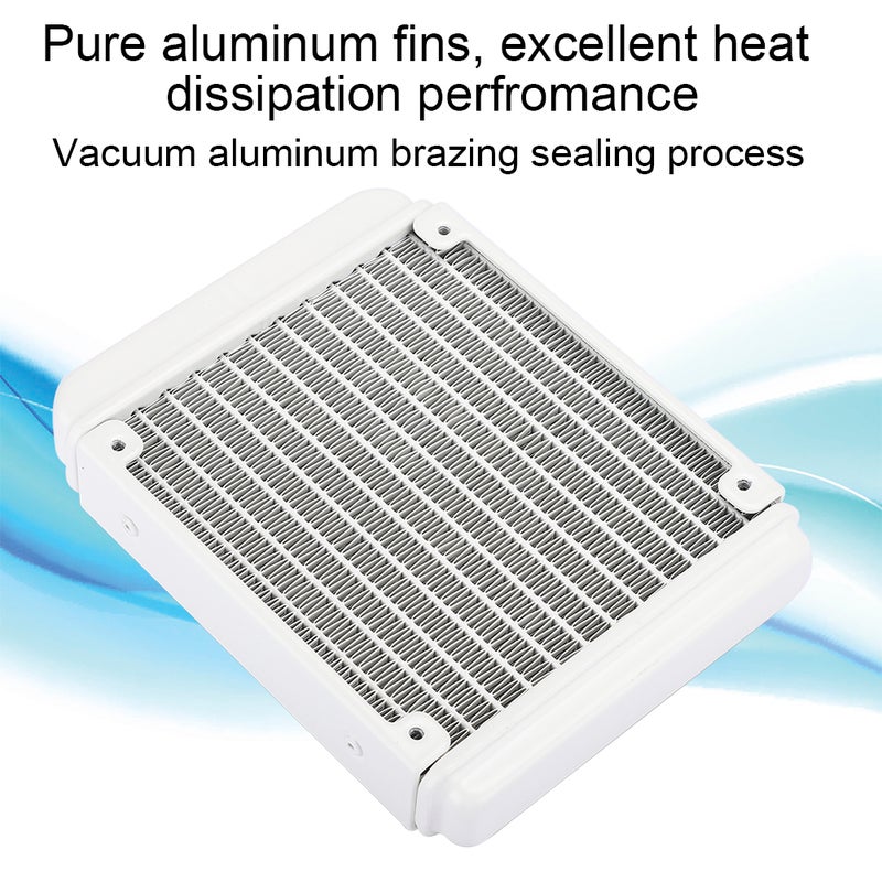 Professional PC Water Cooling Aluminum Radiator 12cm/4.7in Installation Position for Computer CPU Heat Sink - Image 1