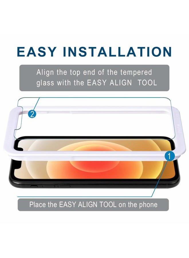 Arae Screen Protector for iPhone 12 / iPhone 12 Pro, HD Tempered Glass Anti Scratch Work with Most Case, 6.1 inch, 3 Pack - Image 3