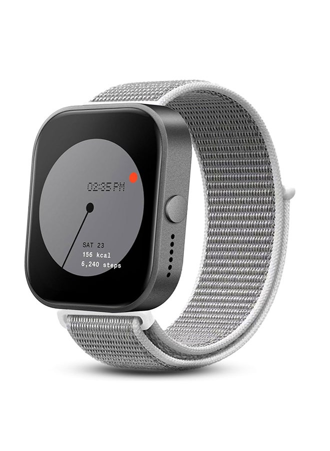 O Ozone سوار رياضي بحلقة من النايلون لـ CMF من Nothing Watch Pro Watchband، سوار معصم بديل للرجال والنساء - رمادي عاصف - Image 1