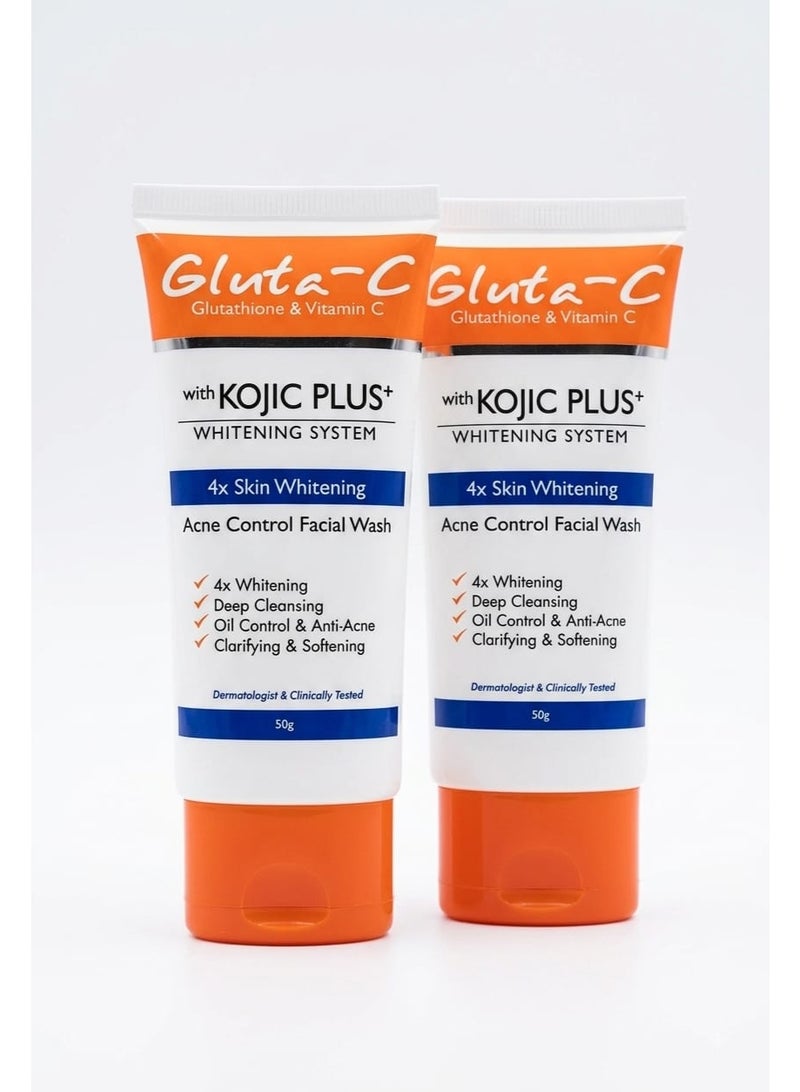 Gluta-C Facial Wash with Kojic Plus 50 g 2pcs